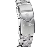 Festina The Originals Quartz Blue Dial Fluorescent Steel Indices Stainless Steel Men's Watch | F20669/4