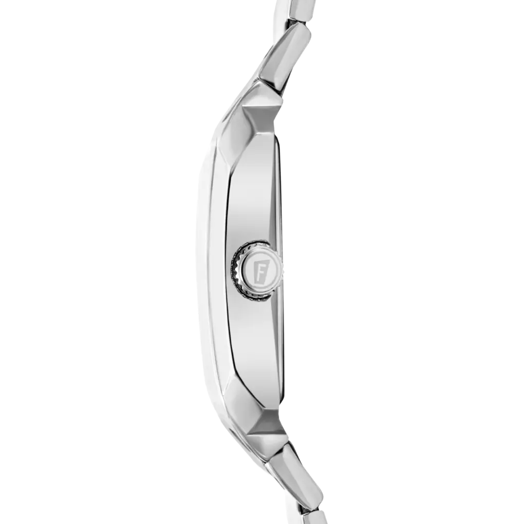 Festina On The Square Quartz Rectangular Silver Dial Stainless Steel Men's Watch | F20677/1