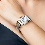 Festina On The Square Quartz Rectangular Silver Dial Stainless Steel Women's Watch | F20679/1