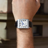 Festina On The Square Quartz Rectangular Black Leather Dial Unisex Watch | F20681/1