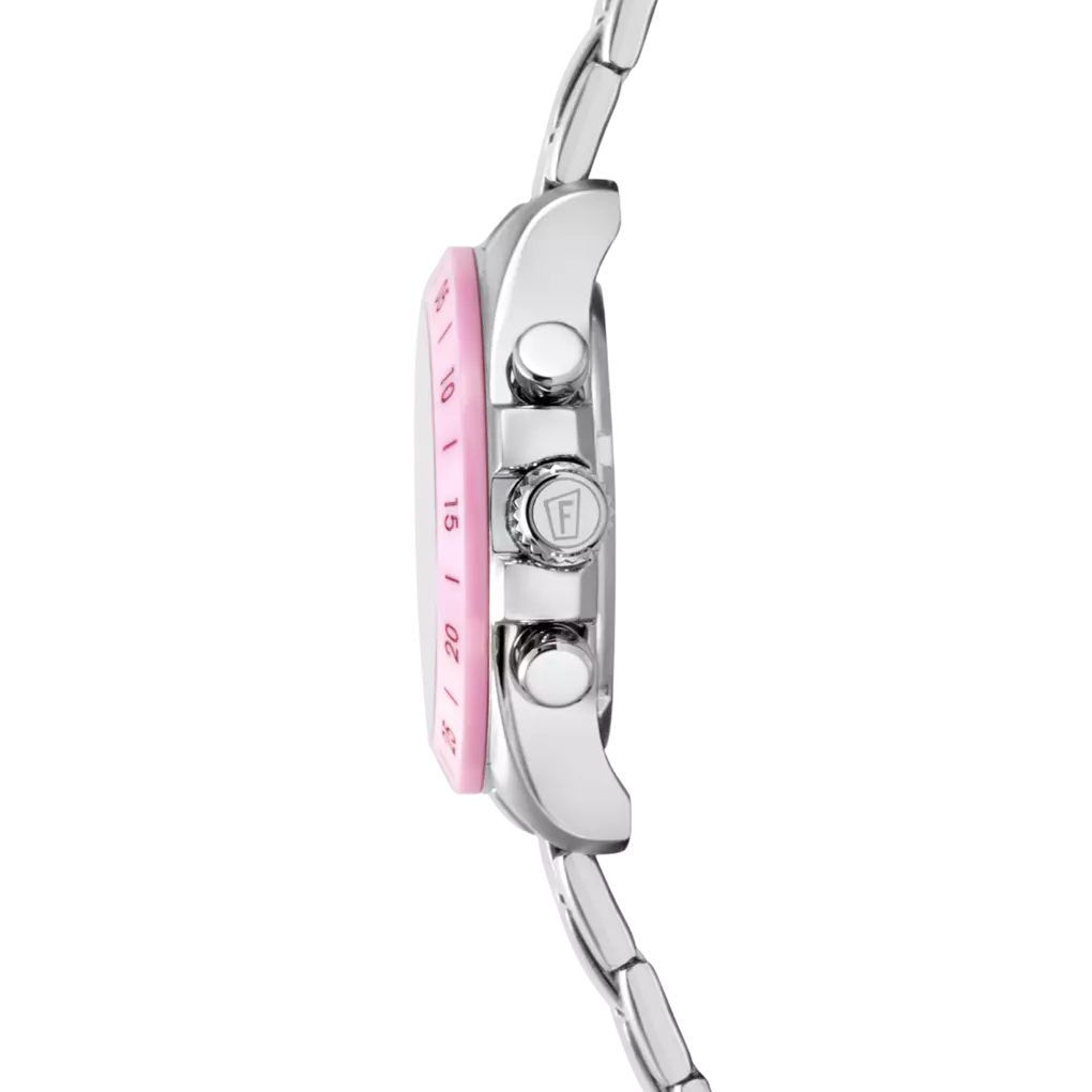 Festina Ceramic Quartz Chronograph Pink Stainless Steel Women's Watch | F20693/2