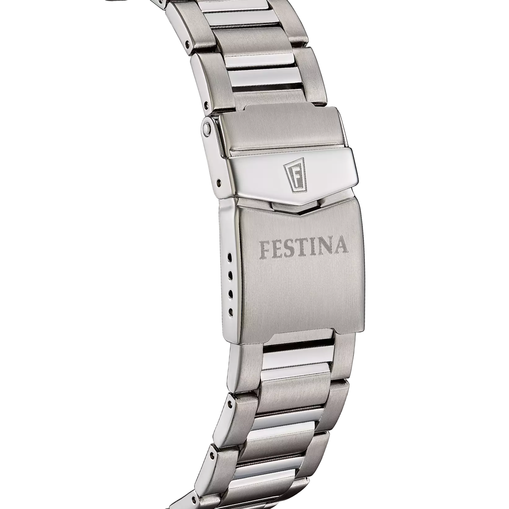 Festina Titanium Quartz Blue Dial Fluorescent Steel Indices Men's Watch | F20698/2