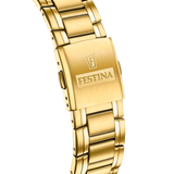 Festina Timeless Chronograph Blue Dial Gold PVD Stainless Steel Men's Watch | F20705/5