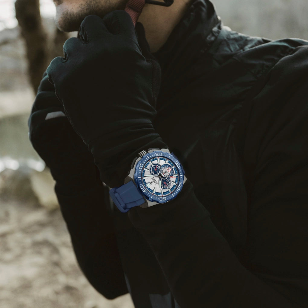 Festina Chrono Bike Quartz Chronograph Blue Rubber Men's Watch | F20725/4