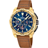 Festina Chrono Bike Quartz Chronograph Brown Leather Men's Watch | F20728/1
