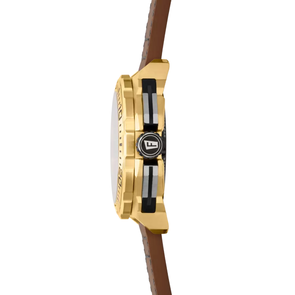 Festina Chrono Bike Quartz Chronograph Green Dial Brown Leather Men's Watch | F20728/2