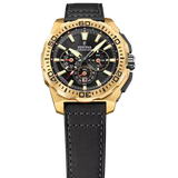 Festina Chrono Bike Quartz Chronograph Black Dial Black Leather Men's Watch | F20728/3