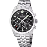 Festina Timeless Chronograph Quartz Black Chrono Dial Stainless Steel Men's Watch | F20742/3