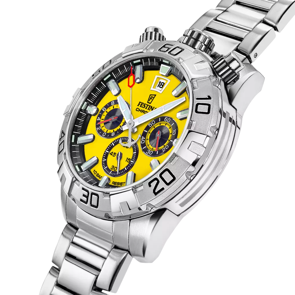 Festina The Originals Bullhead Yellow Stainless Steel Men's Watch | F20743/4