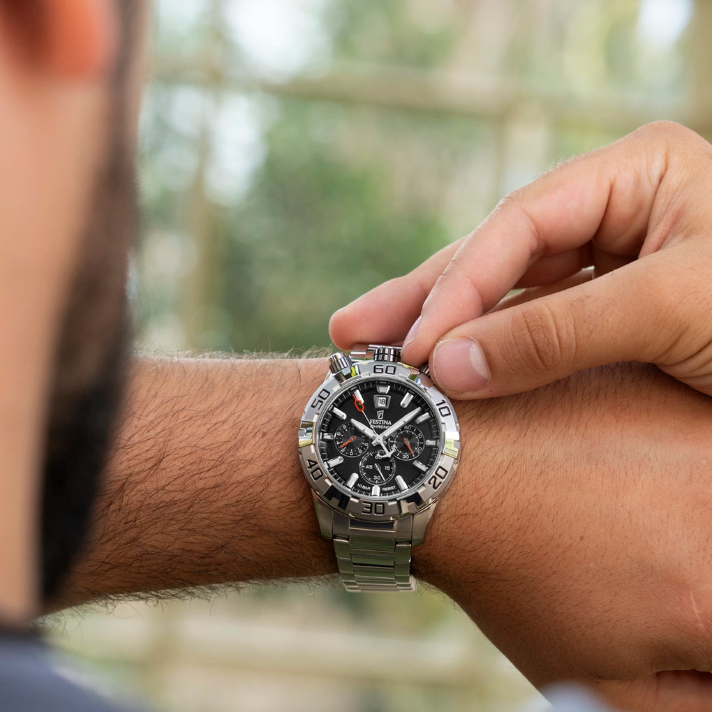 Festina The Originals Bullhead Black Stainless Steel Men's Watch | F20743/6