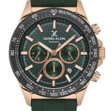 Daniel Klein Dark Green Rose Gold Multifunction Men’s Watch | DK113853-3