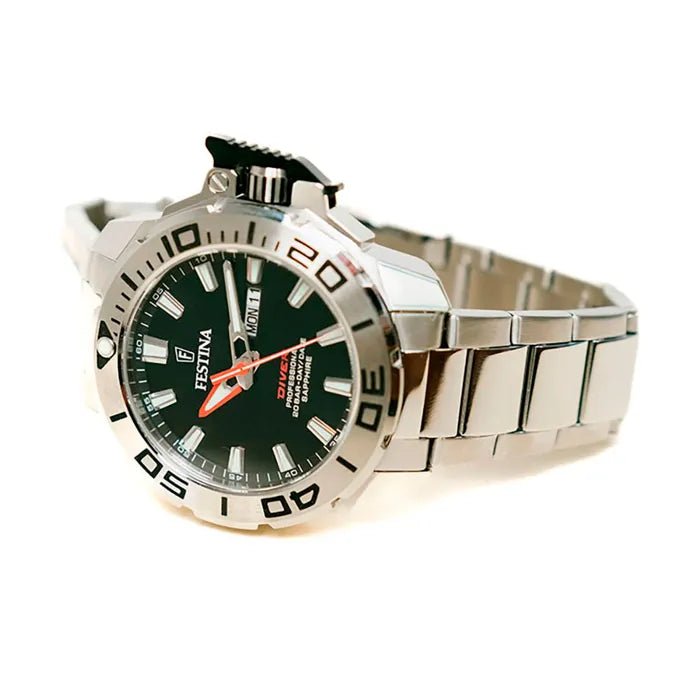 Festina Black Dial Stainless Steel Men's Watch | F20665/4 | Time Watch Specialists