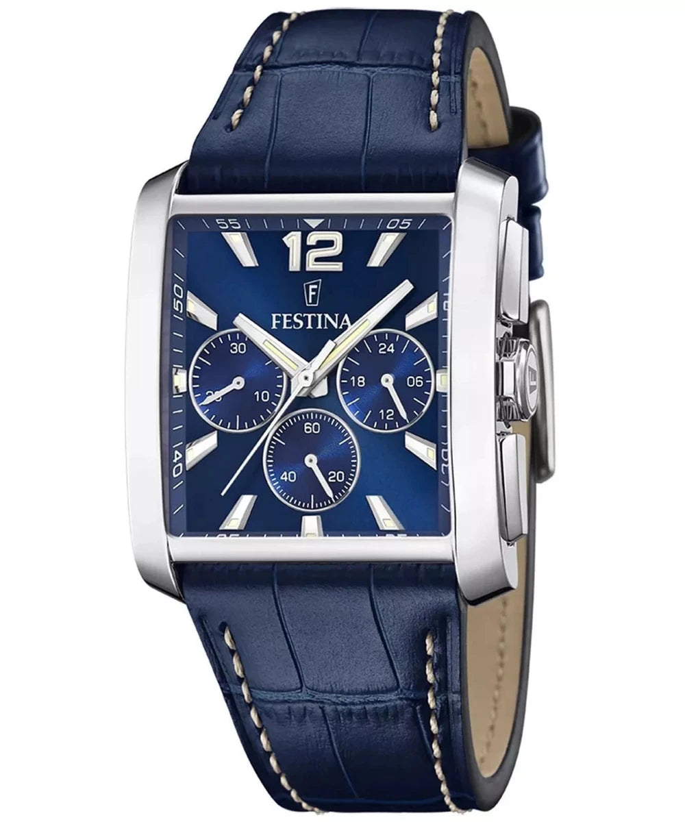 Festina Blue Dial Leather Men’s Watch | F20636/2 | TIME Watches