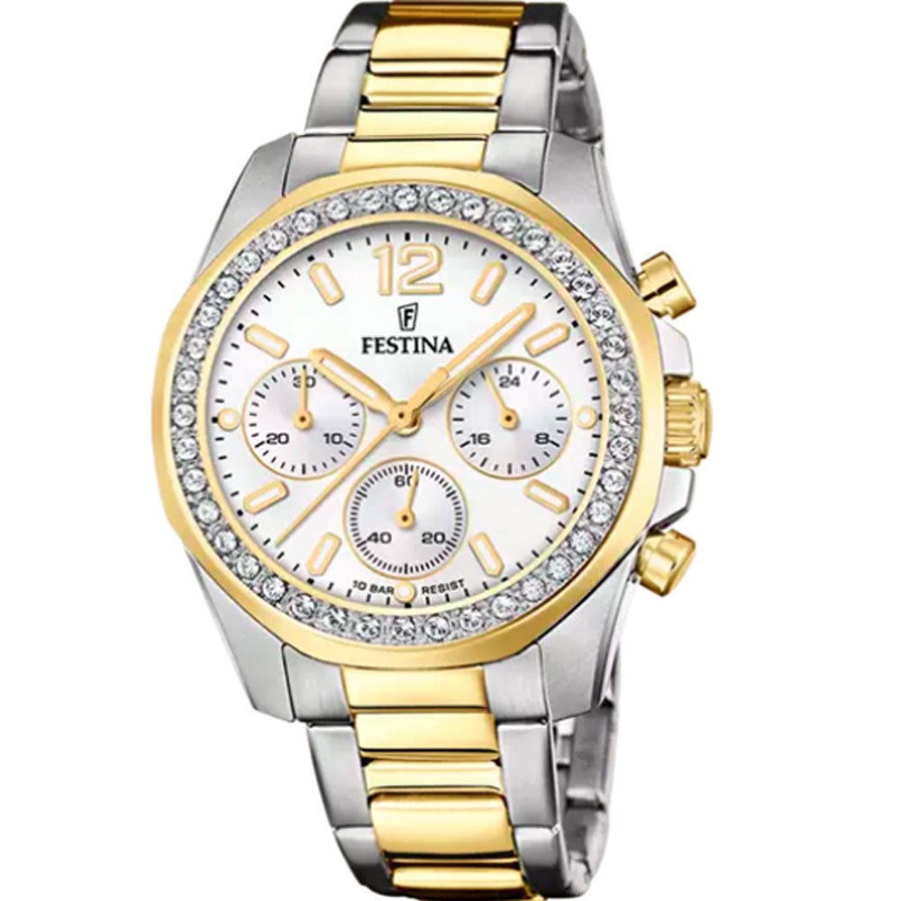 Festina Boyfriend Two-Tone Woman's Watch | F20607/1 | Time Watch Specialists
