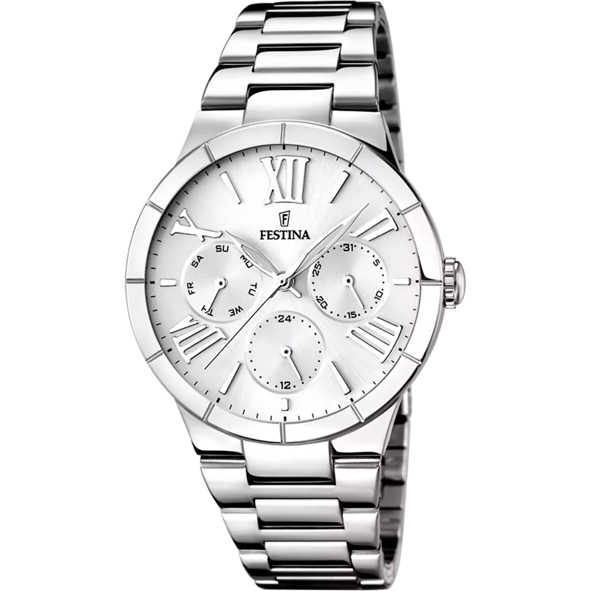 Festina Boyfriend White Dial 316L Stainless Steel Women’s Watch | F16716/1 | TIME Watches
