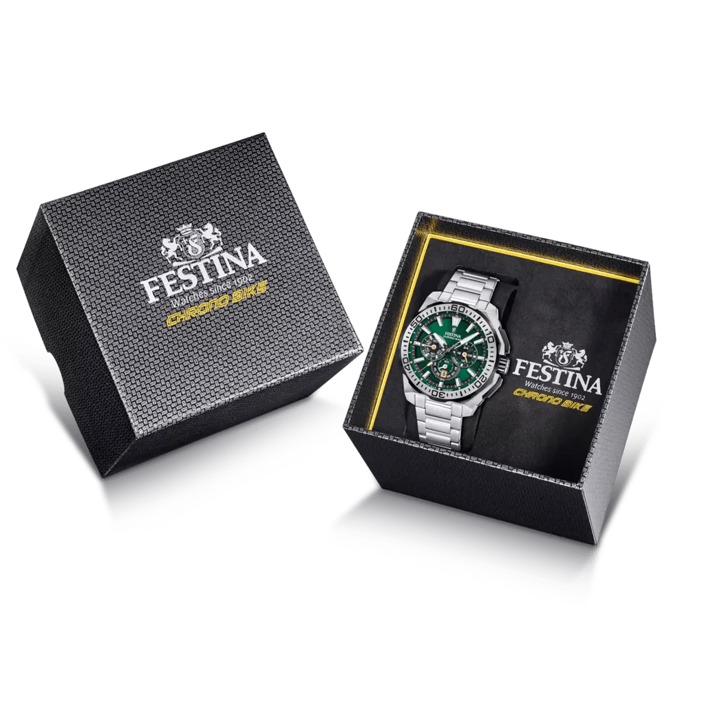 Festina Chrono Bike Black Dial 316L Stainless Steel Men’s Watch | F20724/3 | TIME Watches