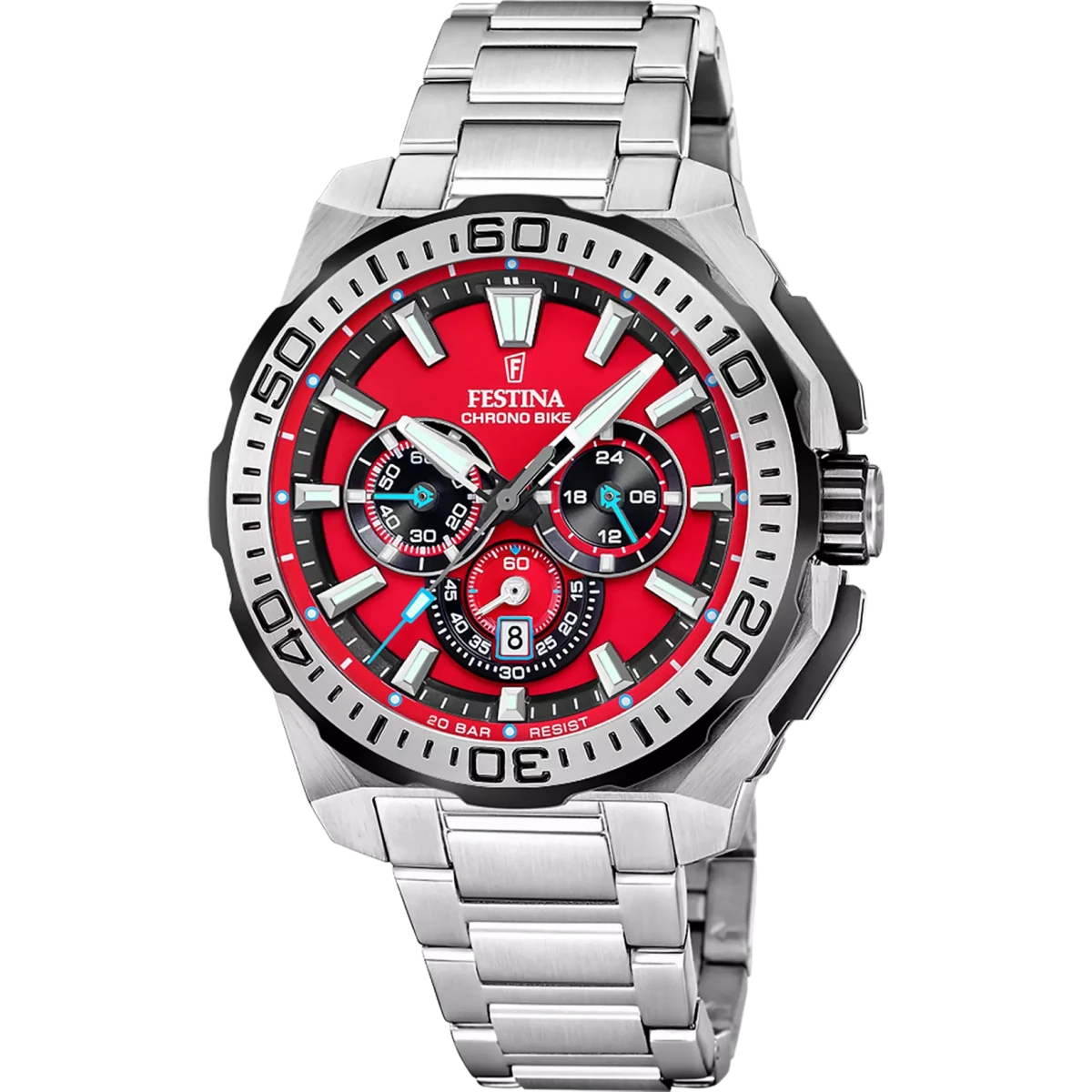 Festina Chrono Bike Black Dial 316L Stainless Steel Men’s Watch | F20724/5 | TIME Watches