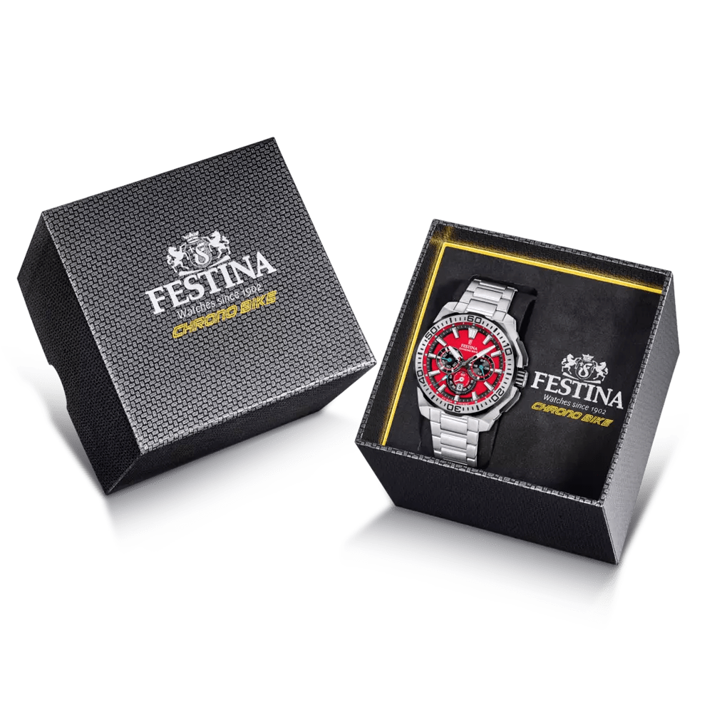 Festina Chrono Bike Black Dial 316L Stainless Steel Men’s Watch | F20724/5 | TIME Watches
