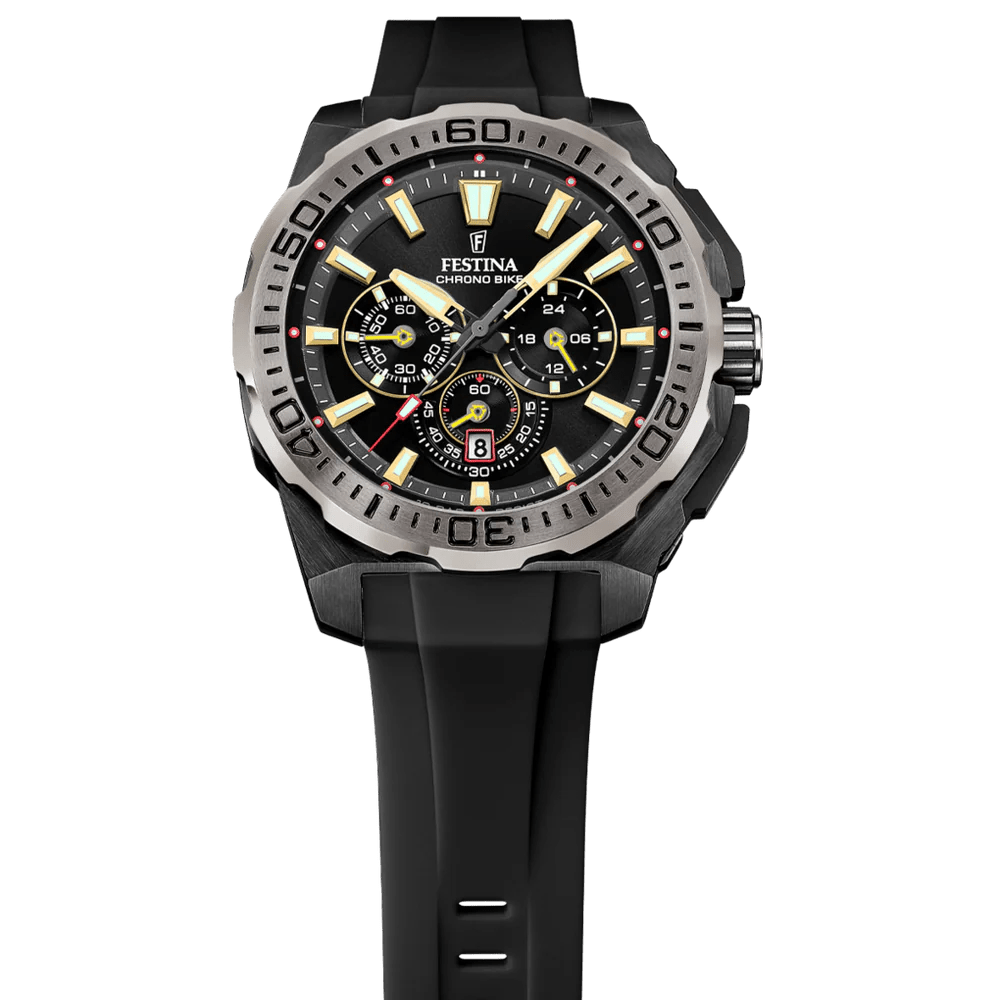 Festina Chrono Bike Black Dial Black rubber Men’s Watch | F20726/3 | TIME Watches
