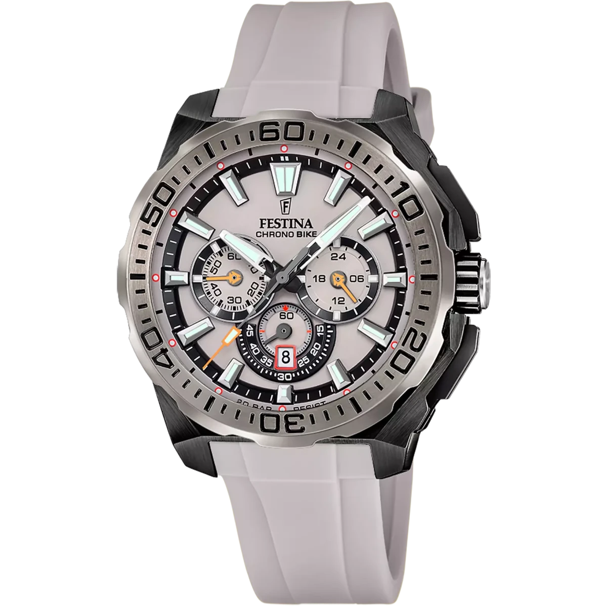 Festina Chrono Bike Black Dial Light Brown Rubber Men’s Watch | F20726/1 | TIME Watches