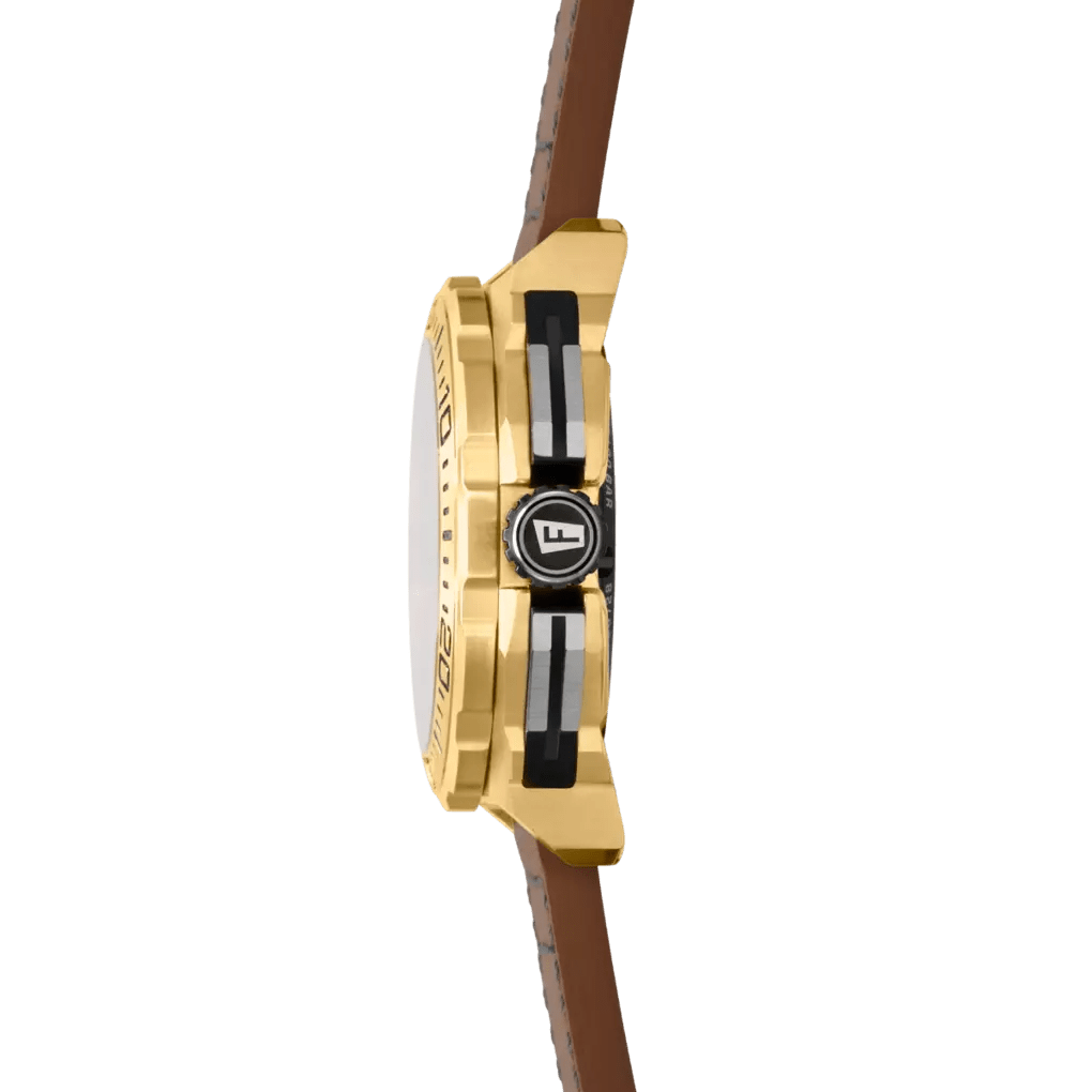 Festina Chrono Bike Green Dial Brown Leather Men’s Watch | F20728/2 | TIME Watches