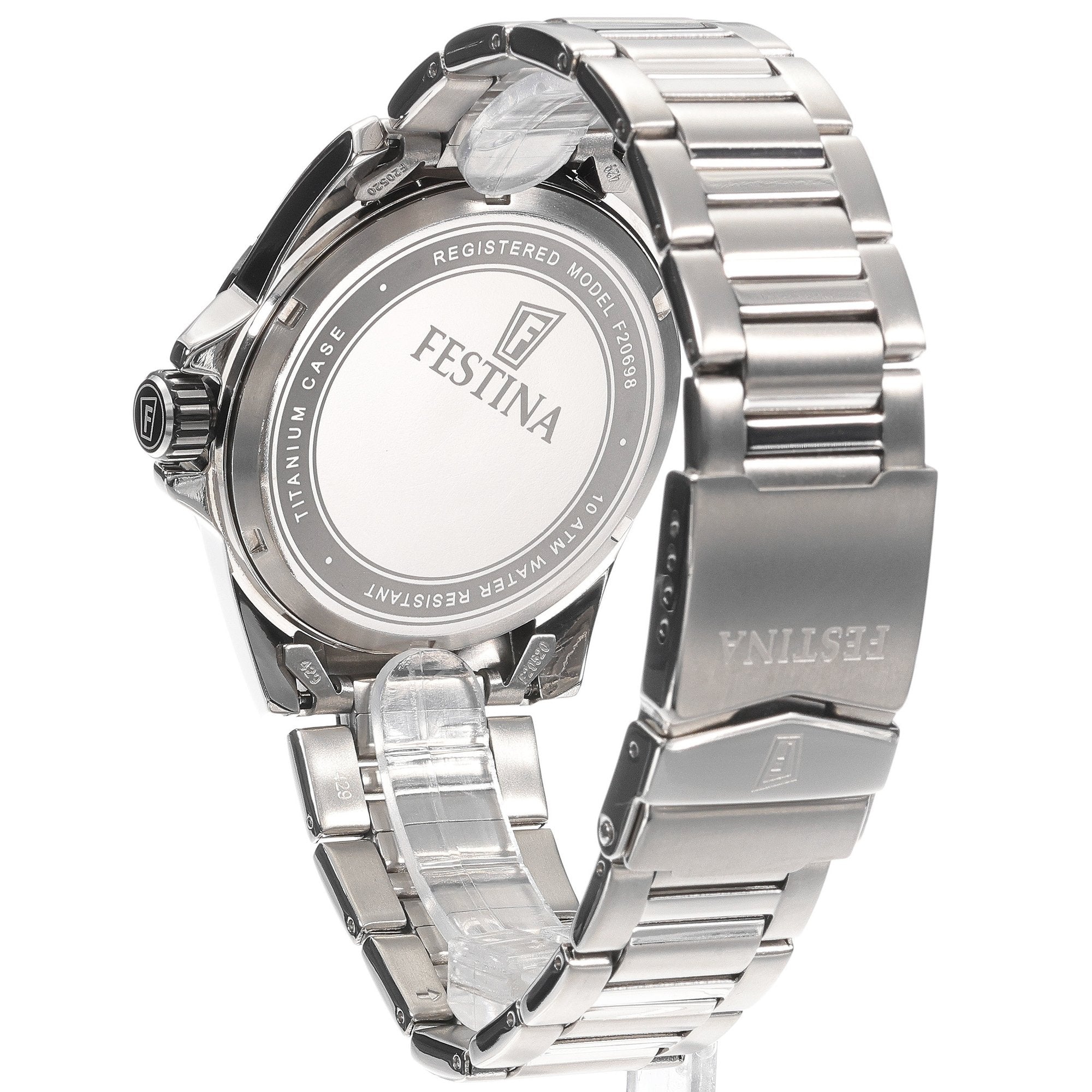 Festina Titanium Quartz Red Second Hand Titanium Men's Watch | F20698/1