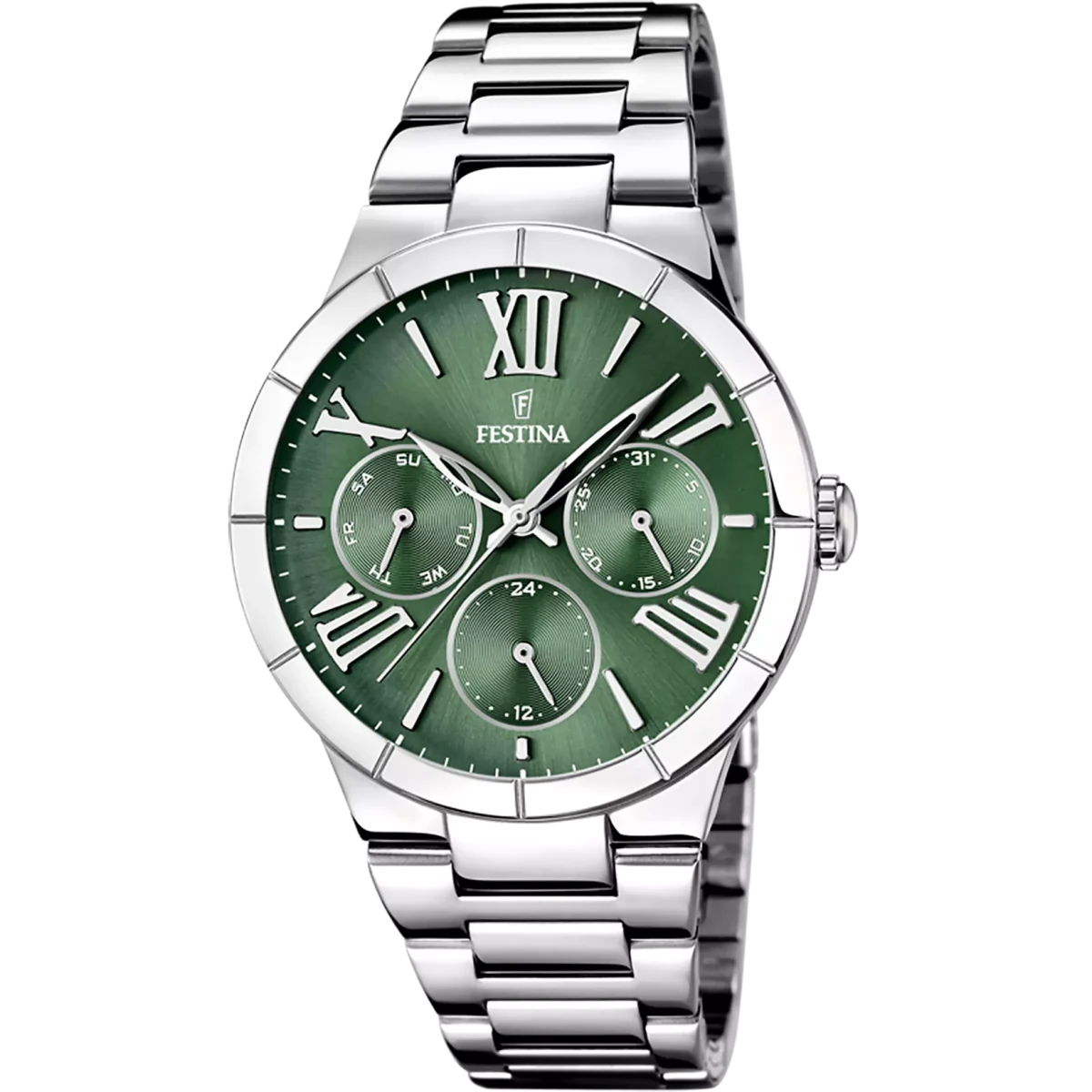 Festina Green Dial 316L Stainless Steel Women’s Watch | F16716/5 | TIME Watches