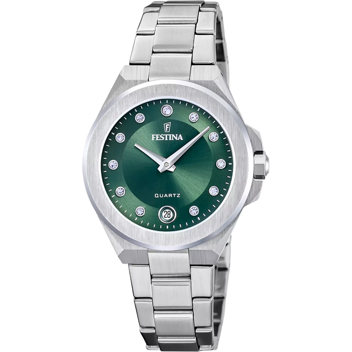 Festina Mademoiselle Green Dial Stainless Steel Men’s 33mm Watch | F20700/4 | TIME Watches