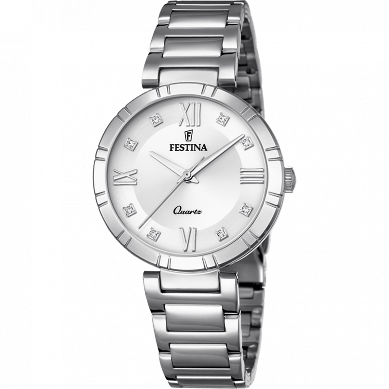 Festina Mademoiselle Silver Dial Stainless Steel Men’s Watch | F16936/A | TIME Watches