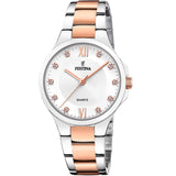 Festina Mademoiselle Stainless Steel Two-Tone Woman's Watch | F20612/1 | Time Watch Specialists