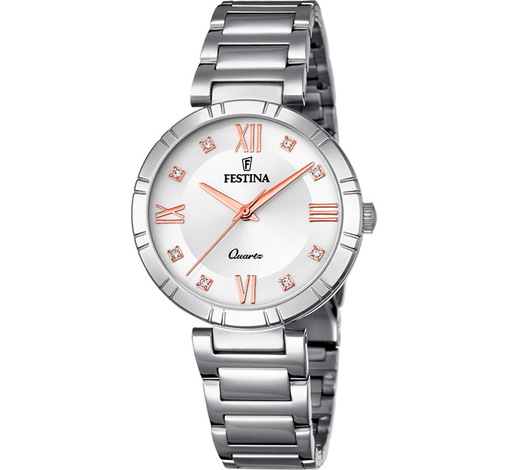 Festina Mademoiselle Stainless Steel woman's Watch | F16936/B | Time Watch Specialists