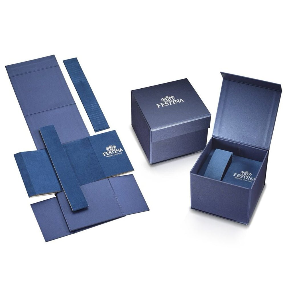 Festina Multifunction Stainless Steel Blue Dial Men's Watch | F20623/2 | Time Watch Specialists