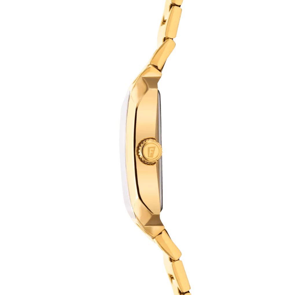 Festina On The Square Silver Dial Gold PVD Stainless Steel Men’s 33mm Watch | F20680/1 | TIME Watches