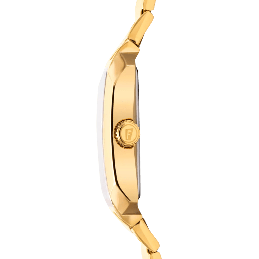 Festina On The Square Silver Dial Gold PVD Stainless Steel Men’s Watch | F20678/1 | TIME Watches
