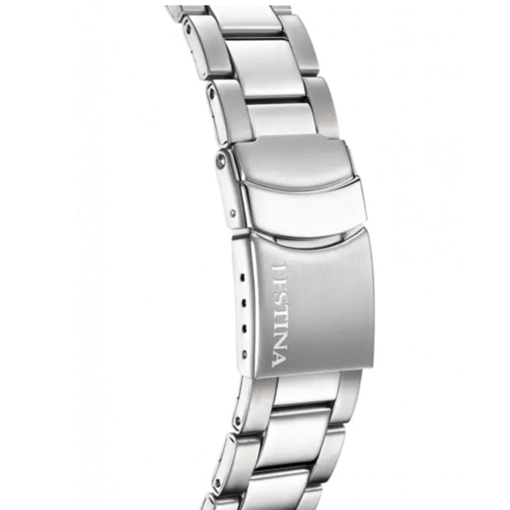 Festina Stainless Steel Black Dial Men's Watch | F20623/4 | Time Watch Specialists