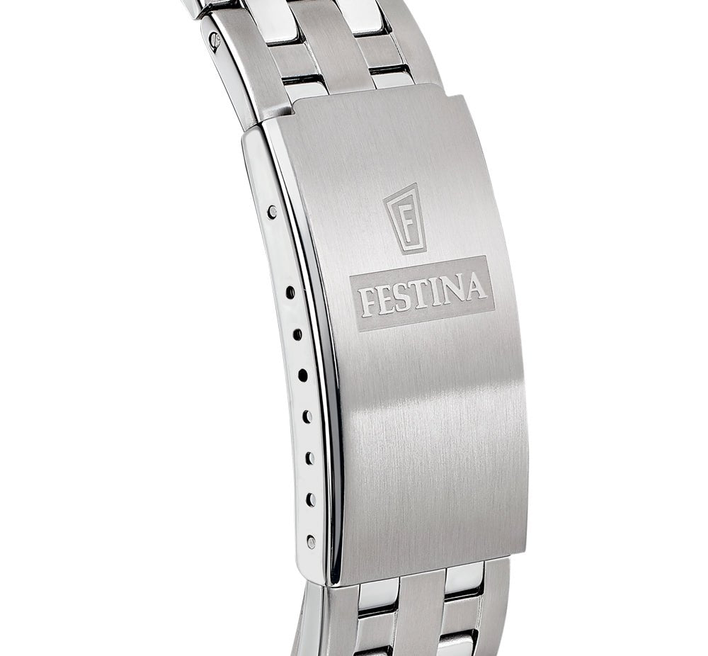 Festina Stainless Steel Blue Dial Men's Watch | F20357/3 | Time Watch Specialists