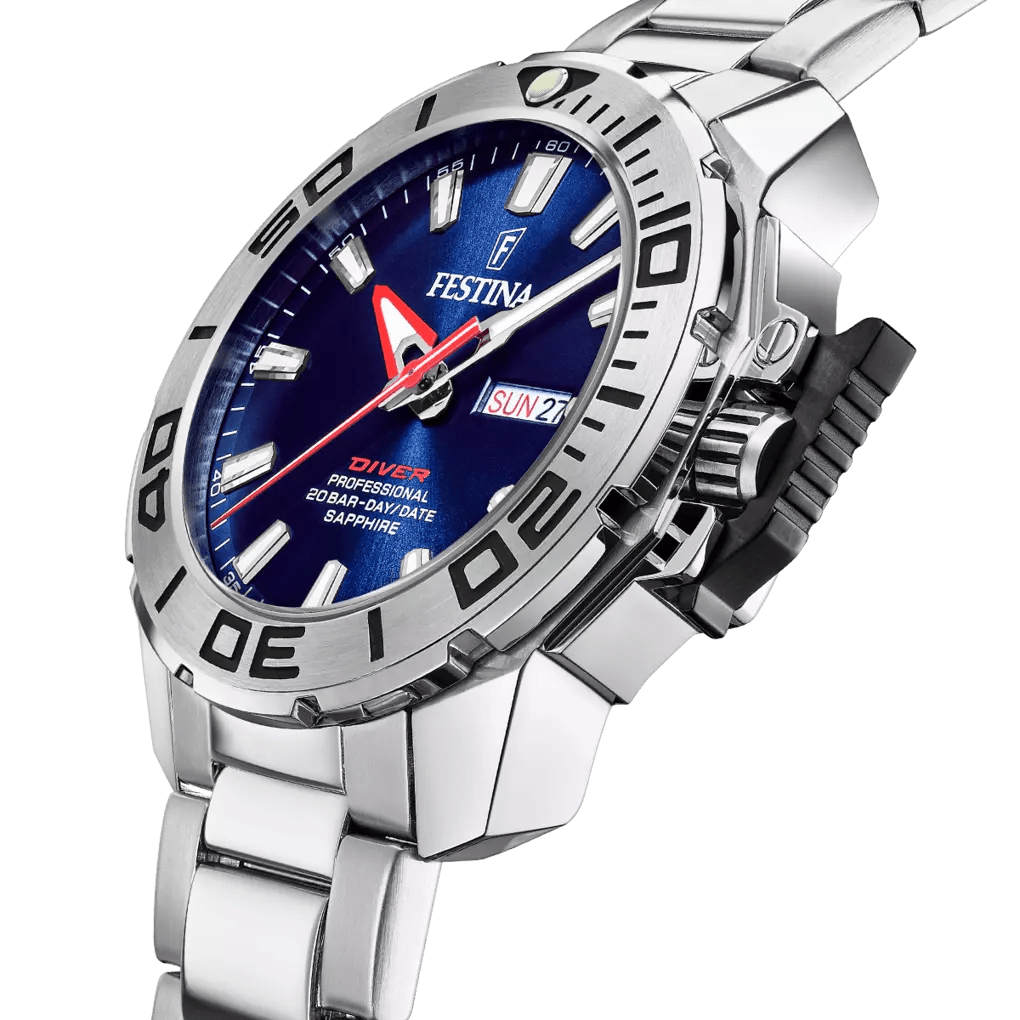 Festina The Originals Blue Dial Stainless Steel Men’s Watch | F20665/1 | TIME Watches