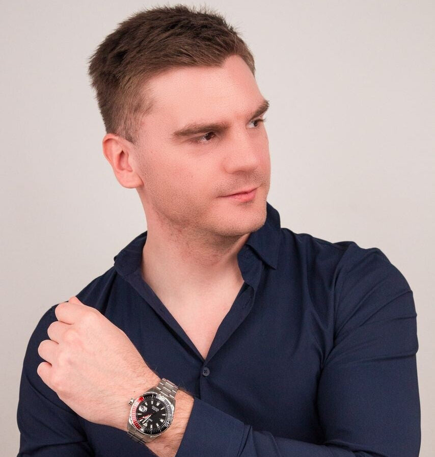 Festina The Originals Quartz Black Dial Fluorescent Steel Indices Stainless Steel Men's Watch | F20669/6