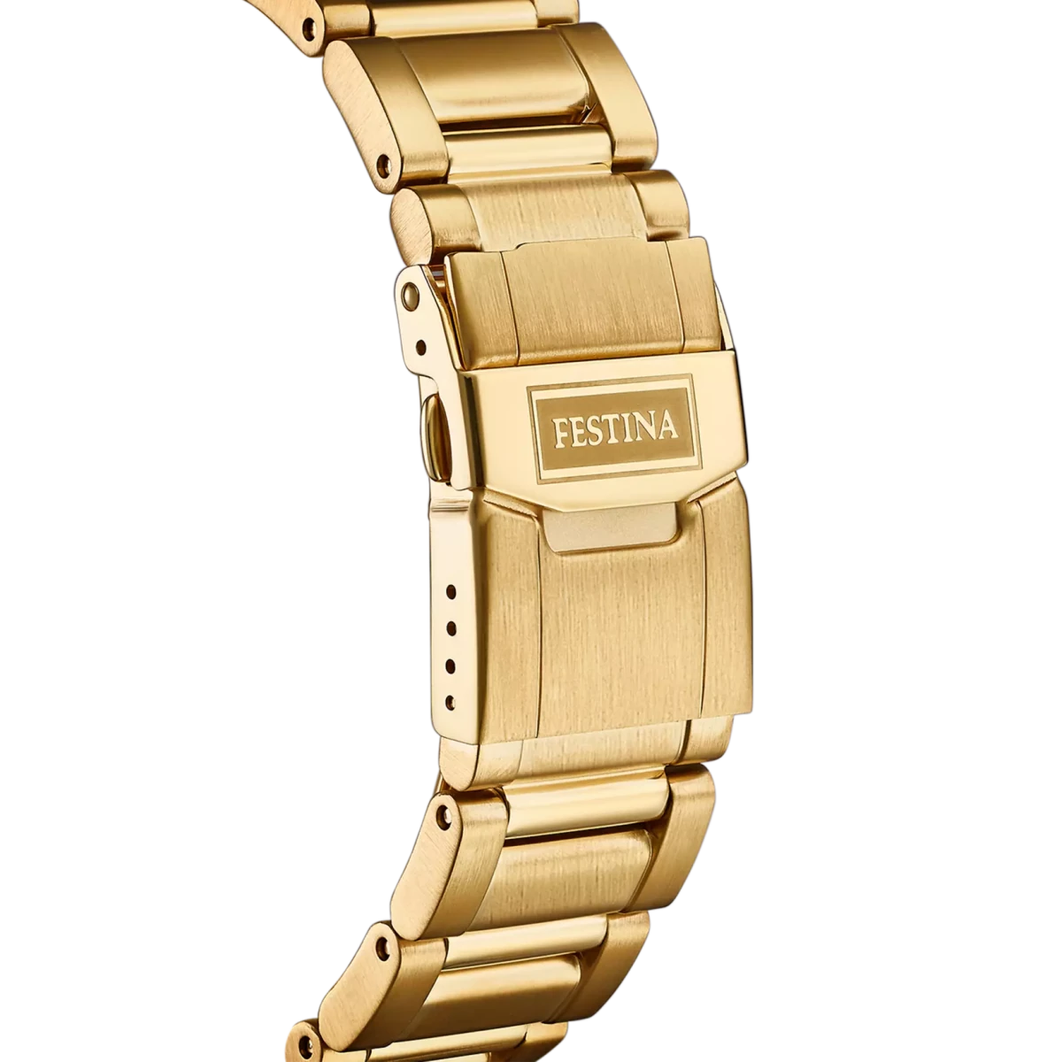 Festina Timeless Chronograph Black Dial Gold PVD Stainless Steel Men’s Watch | F20492/4 | TIME Watches