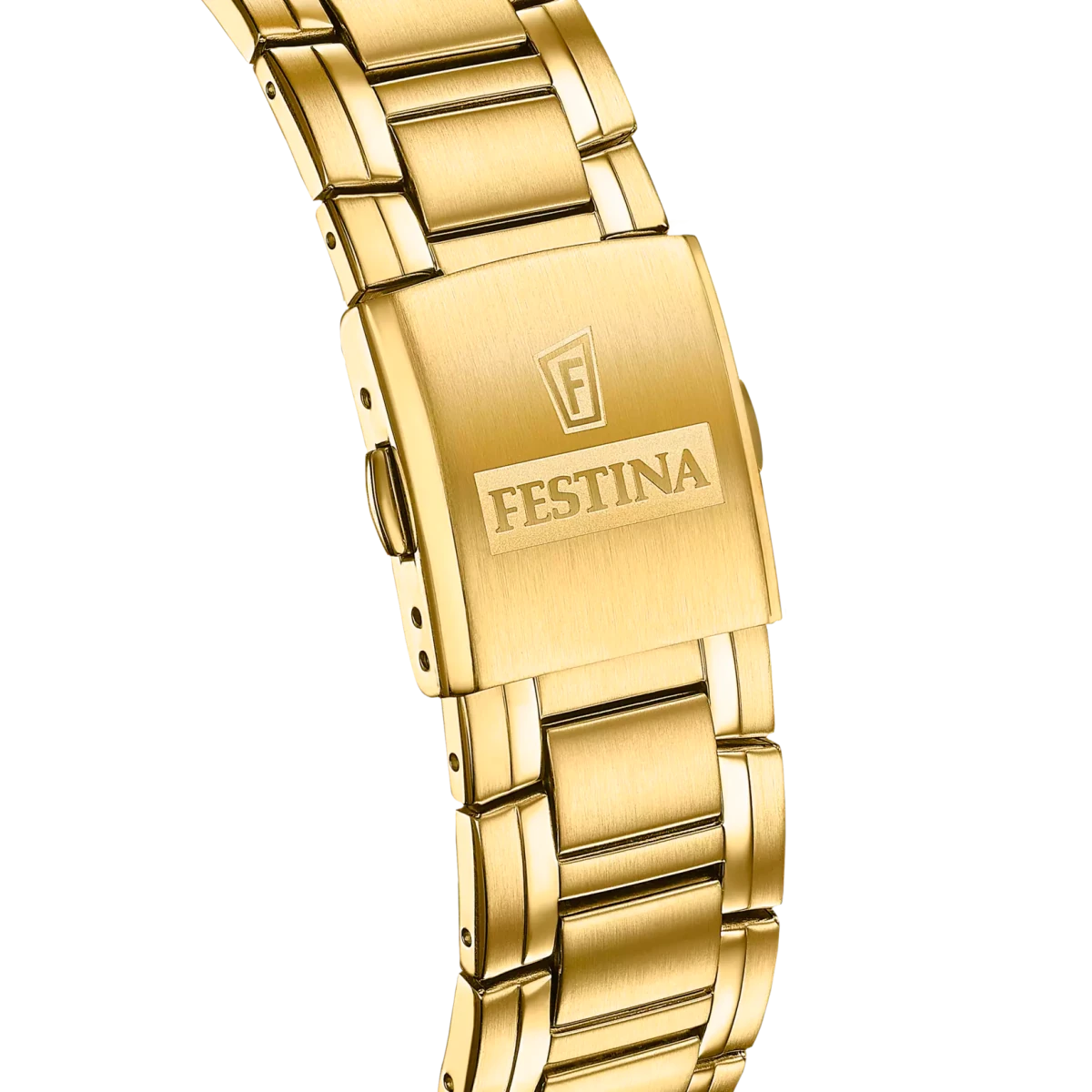 Festina Timeless Chronograph Green Dial Gold PVD Stainless Steel Men’s 45mm Watch | F20705/5 | TIME Watches