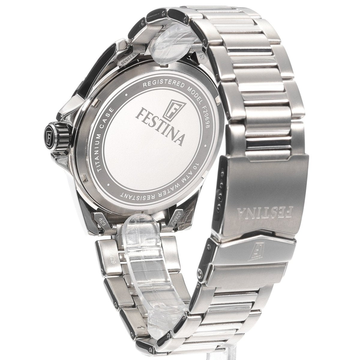 Festina Titanium Silver Dial Titanium Men’s 43mm Watch | F20698/1 | TIME Watches