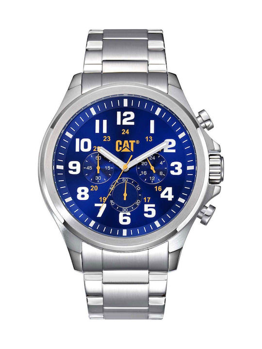 CAT Operator Chrono Blue Dial Stainless Steel Men's Watch | PU.143.11.617