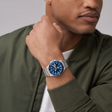 Fossil Blue Dive Three-Hand Date Stainless Steel Men's Watch | FS6029 | Time Watch Specialists
