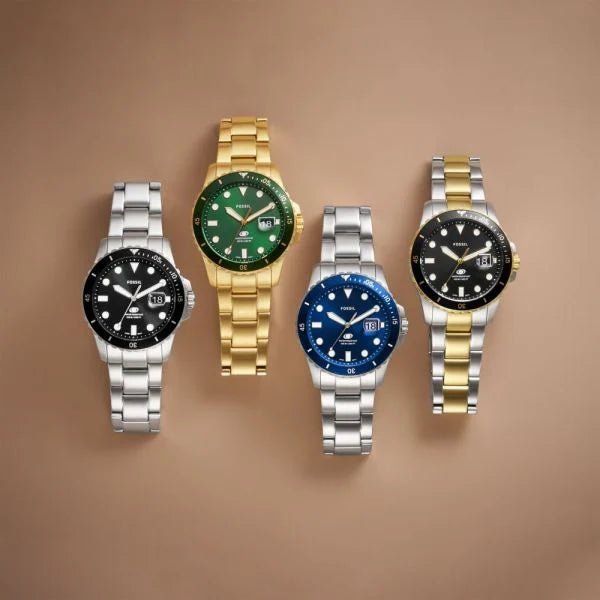 Fossil Blue Dive Three - Hand Stainless Steel Men's Watch | FS6030 | Time Watch Specialists