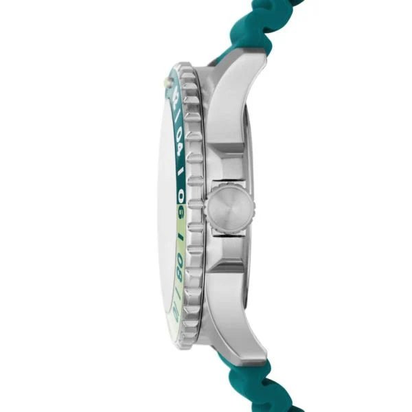 Fossil Blue GMT Oasis Silicone Men's Watch | FS5992 | Time Watch Specialists