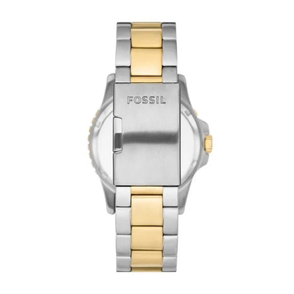 Fossil Blue Three-Hand Date Two-Tone Stainless Steel Men's Watch | FS5951 | Time Watch Specialists