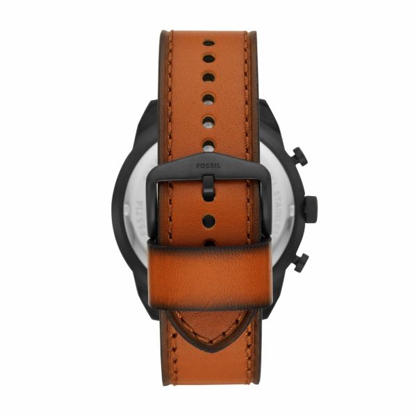 Fossil Bronson Brown Round Leather Men's Watch | FS5714 | Time Watch Specialists
