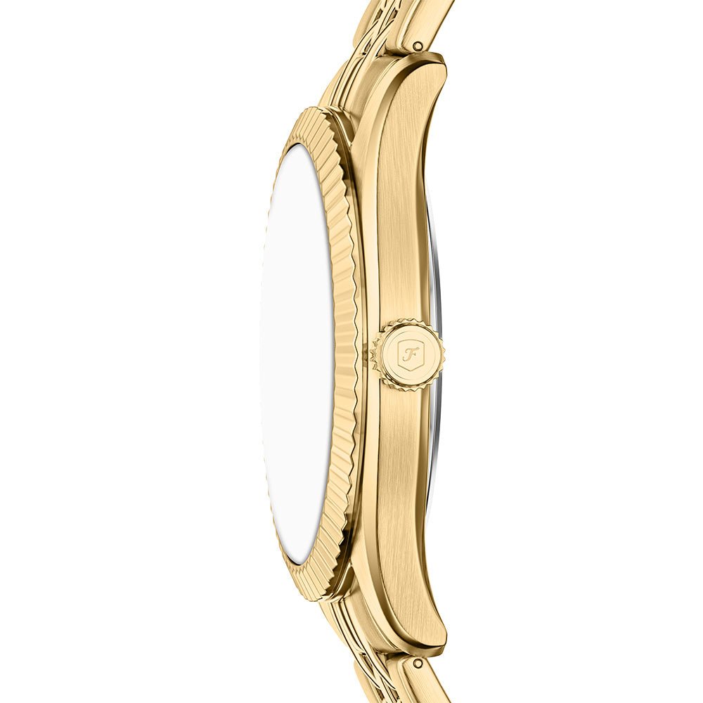 Fossil Campbell Green Dial and Gold Steel Bracelet 42mm Men's Watch | FS6142 | TIME Watches