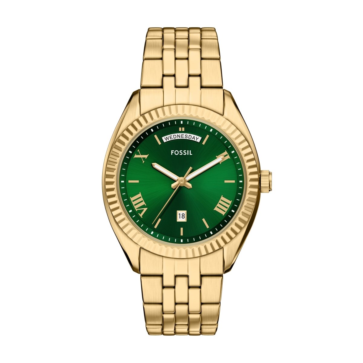 Fossil Campbell Three Hand Gold Stainless Steel Men's Watch | FS6142 | TIME Watches