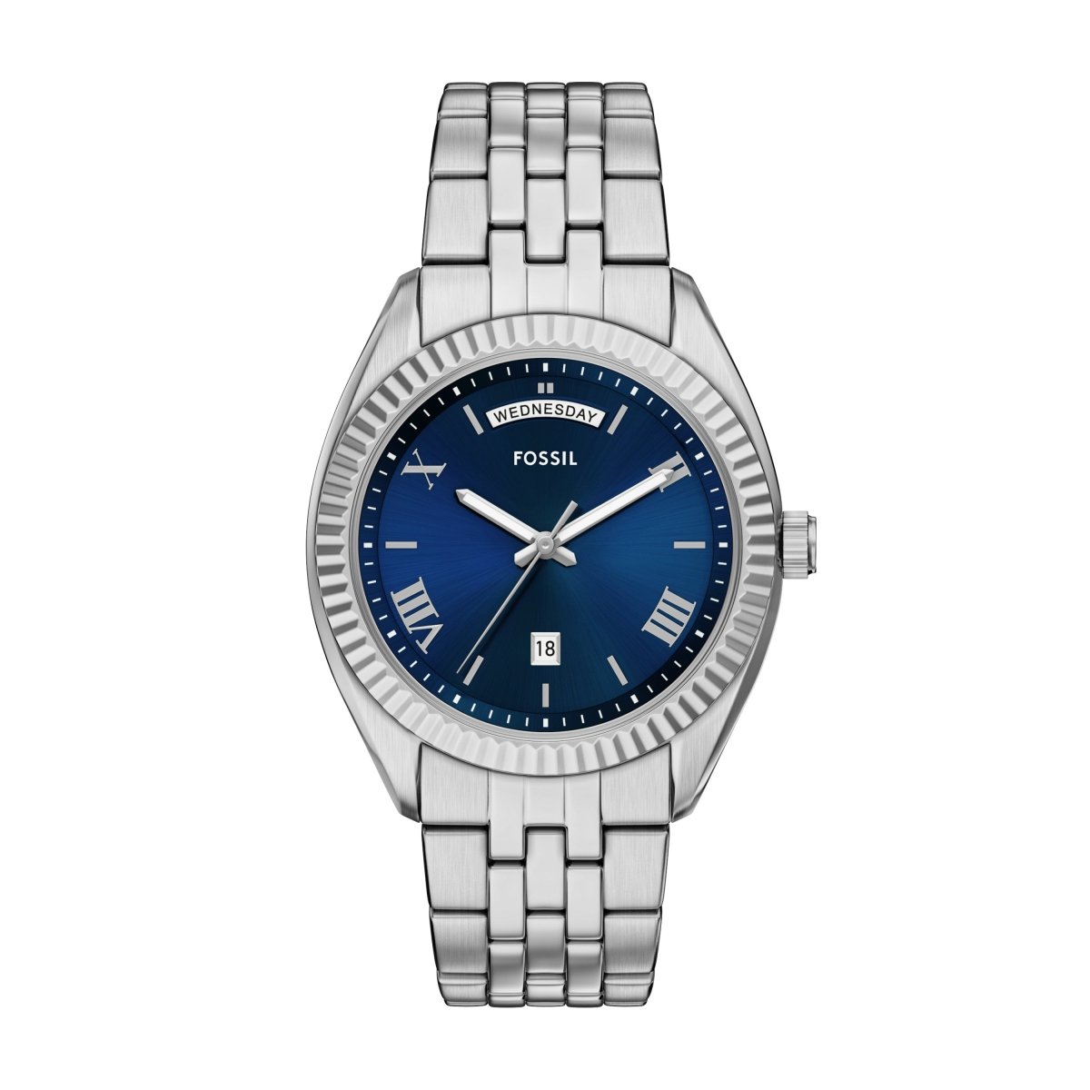 Fossil Campbell Three Hand Stainless Steel Men's Watch | FS6140 | TIME Watches
